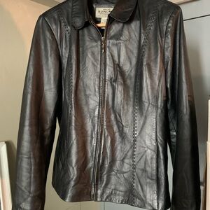 Sonoma Men's Black Leather Jacket